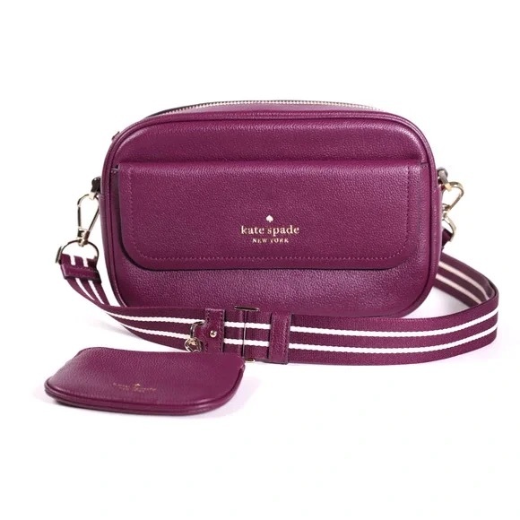 Kate Spade Rosie Flap Camera Bag - Purple Agate retail 379- NWOT - Picture 6 of 11